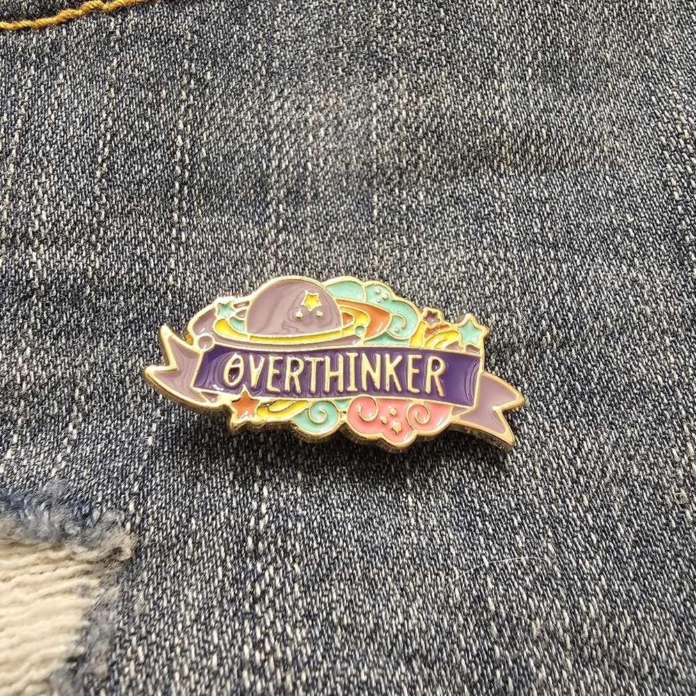 Overthinker Enamel Pin - Picture 1 of 2
